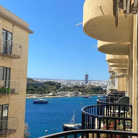 Apartment Elegant Sea View 3 Bed 2 Bath In Sliema With Parking Gzira